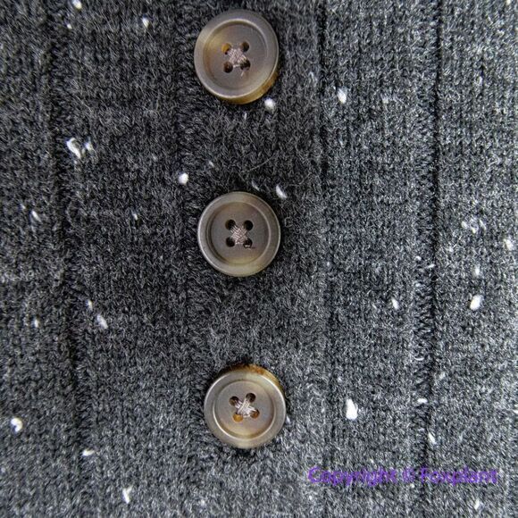 NEW Madewell Donegal dowden Henley Sweater in Coziest Yarn, black, plus size 3X - Picture 6 of 16